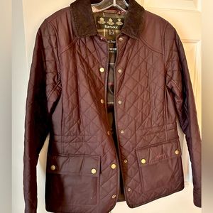 Barbour lightweight quilted waxed jacket - Size 6